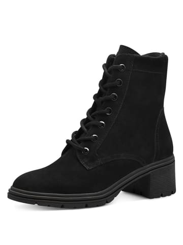 Tamaris Leder-Boots in Schwarz