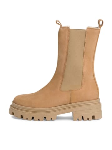 Tamaris Leren chelseaboots lichtbruin