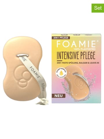 Foamie 4er-Set: 3in1 Fester Conditioner "Mane Magic" - je 45 g
