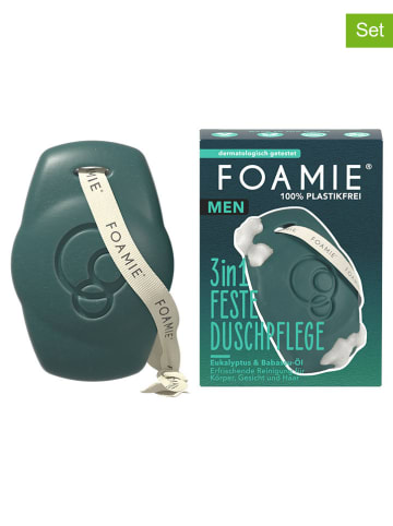 Foamie 4er-Set: 3in1 Feste Duschpflege "Back to the Roots" - je 90 g