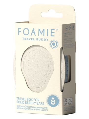 Foamie Mydelniczki podróżne (4 szt.) "Travel Buddy" w kolorze beżowo-niebieskim