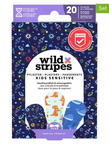 Wild Stripes 4er-Set: Wundpflaster "Kids Space" - je 20 Stück
