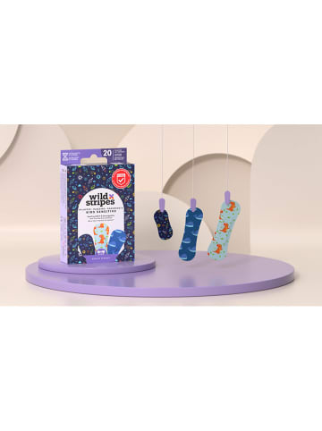 Wild Stripes 4-delige set: wondpleisters "Kids Space" - elk 20 stuks