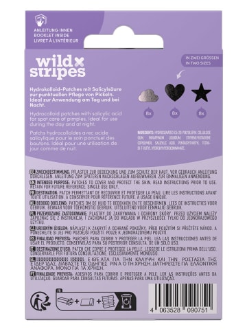 Wild Stripes 4er-Set: Anti-Pickel-Patches "Holo Clear" - je 24 Stück