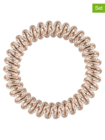 Invisibobble 2er-Set: Spiral-Haarbänder "Slim" in Gold - á 3 Stück