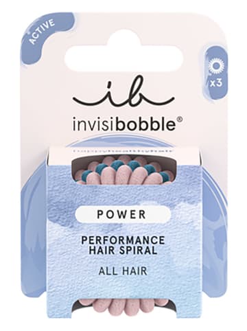 Invisibobble 2er-Set: Spiral-Haarbänder "Power" in Rosa/ Grün - á 3 Stück