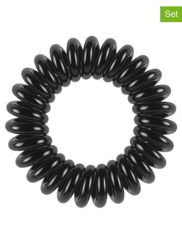 Invisibobble 2er-Set: Spiral-Haarbänder "Power" in Schwarz - á 3 Stück