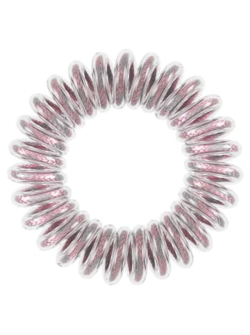 Invisibobble Gumki spiralne (12 szt.) "Power" w kolorze czarno-jasnoróżowo-niebieskim