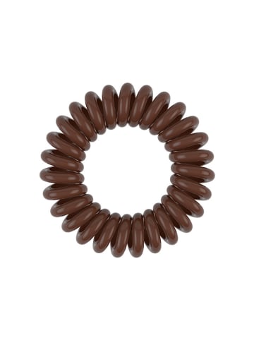 Invisibobble Gumki spiralne (12 szt.) "Power" w kolorze brązowym, czarnym i bezbarwnym