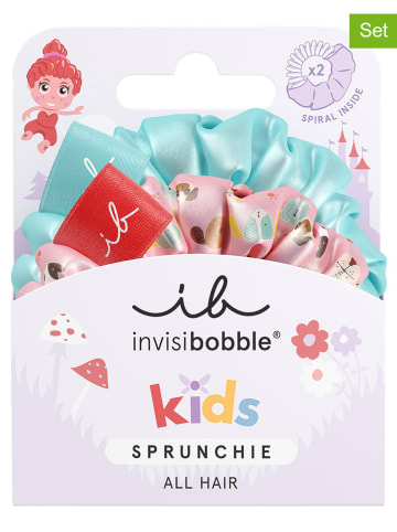 Invisibobble 2er-Set: Haargummis "Sprunchie" in Rosa/ Türkis - á 2 Stück