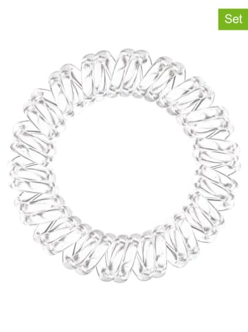 Invisibobble 2er-Set: Spiral-Haarbänder "Extra Hold" in Transparent - á 3 Stück