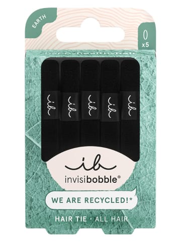 Invisibobble 2er-Set: Haargummis in Schwarz - á 5 Stück