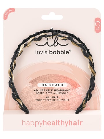 Invisibobble 2-delige set: haarbanden "Hairhalo" zwart - 2 stuks
