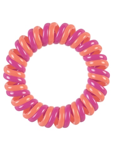 Invisibobble 2er-Set: Spiral-Haarbänder "Extra Hold" in Rosa/ Weiß/ Lila - á 6 Stück