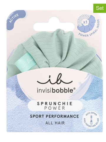 Invisibobble 2er-Set: Haargummis "Sprunchie Power" in Grün