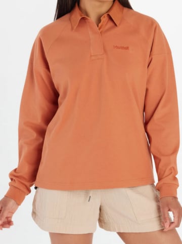 Marmot Koszulka polo "Alt HB" w kolorze pomarańczowym