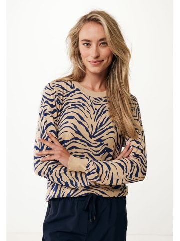 Mexx Pullover in Beige/ Blau