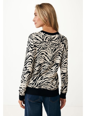 Mexx Pullover in Beige/ Schwarz