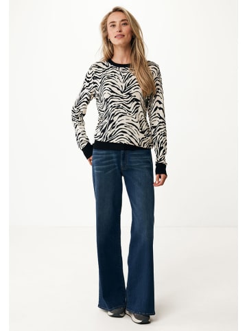Mexx Sweter w kolorze beżowo-czarnym