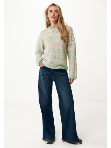 Mexx Sweter w kolorze zielono-jasnoróżowym