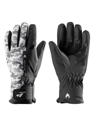 Zanier Funktionsfingerhandschuhe "Serfaus.STX" in Schwarz/ Weiß