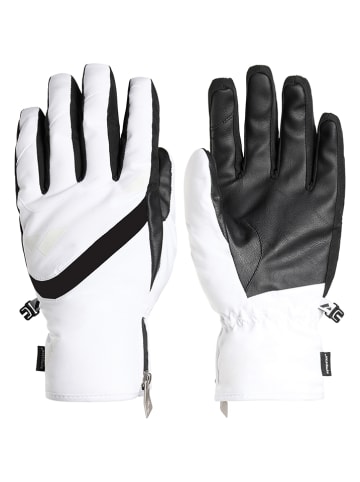 Zanier Funktionsfingerhandschuhe "Stubai.STX" in Weiß/ Schwarz