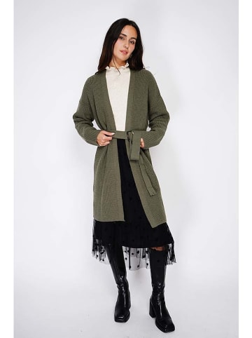 C& Jo Cardigan in Khaki