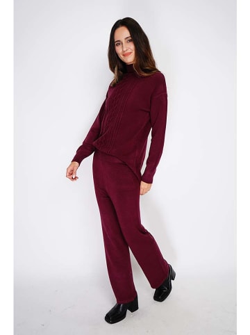 C& Jo 2-delige outfit bordeaux