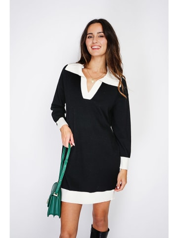 C& Jo Strickkleid in Schwarz/ Weiß