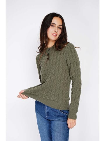 C& Jo Sweter w kolorze khaki