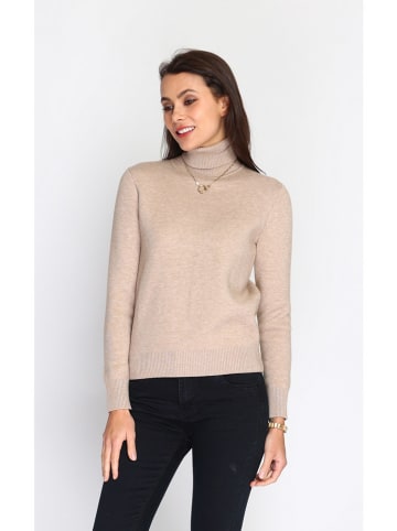 C& Jo Rollkragenpullover in Camel
