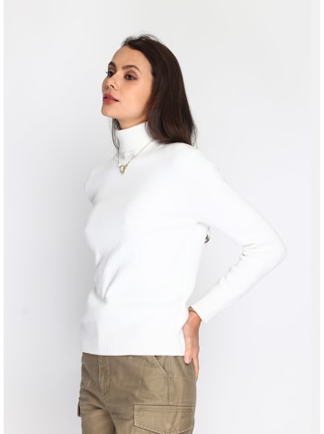 C& Jo Rollkragenpullover in Weiß