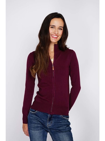 C& Jo Cardigan in Bordeaux