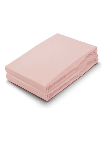 Byrklund Jersey-Spannbettlaken "Bed Basics" in Rosa