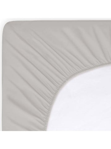 Byrklund Jersey-Spannbettlaken "Bed Basics" in Taupe in Hellbraun/ Grau
