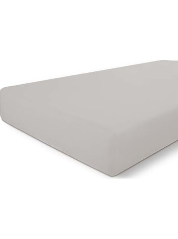 Byrklund Jersey-Spannbettlaken "Bed Basics" in Taupe in Hellbraun/ Grau