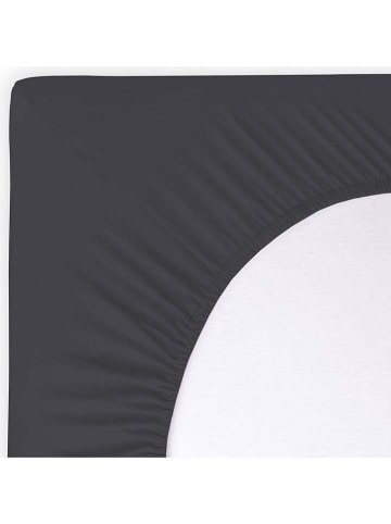 Byrklund Jersey-Split-Topperbezug "Bed Basics" in Anthrazit