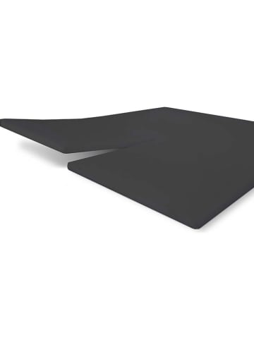Byrklund Jersey-Split-Topperbezug "Bed Basics" in Anthrazit