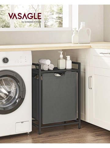 Songmics Wäscheständer in Schwarz - (B)50 x (H)76 x (T)33 cm