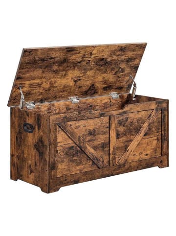 Songmics Opbergkist bruin - (B)100 x (H)46 x (D)40 cm