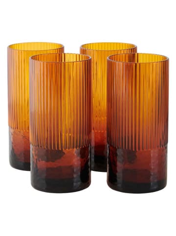 Ellos Home 4er-Set: Gläser in Hellbraun - 460 ml
