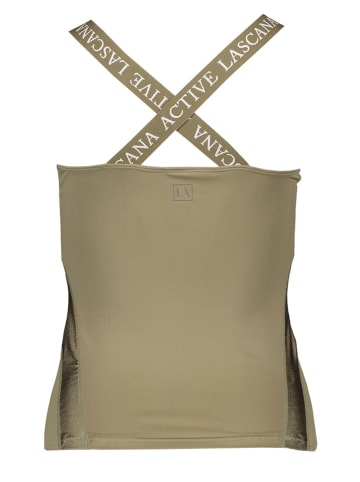 LASCANA Top sportowy w kolorze khaki