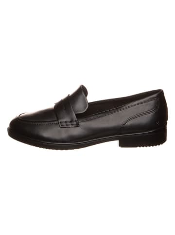 Ecco Leder-Mokassins in Schwarz