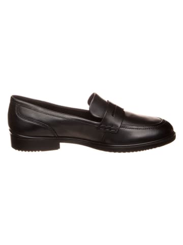 Ecco Leren mocassins zwart