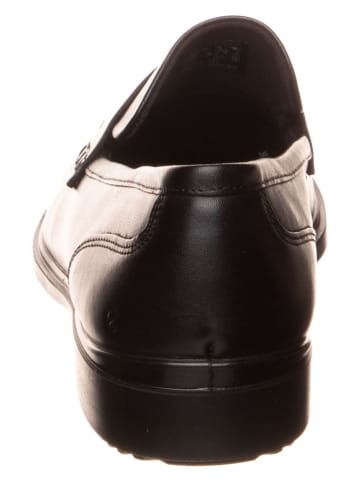 Ecco Leren mocassins zwart
