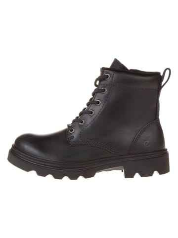 Ecco Leder-Boots "Grainer" in Schwarz
