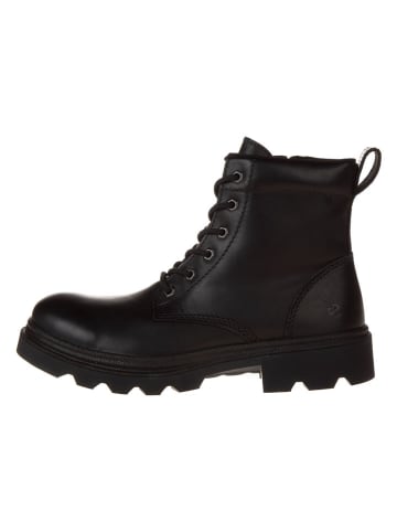 Ecco Leder-Boots "Grainer" in Schwarz