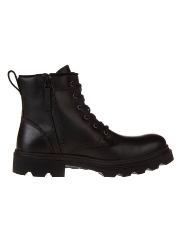 Ecco Leder-Boots "Grainer" in Schwarz