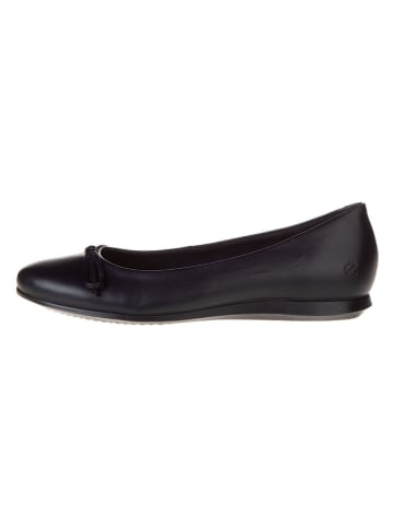 Ecco Leren ballerina's "2.0" zwart