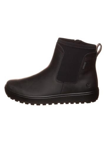 Ecco Leder-Chelsea-Boots in Schwarz